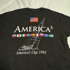 Vintage 1992 Single Stitch America’s Cup 1992 XL USA Short Sleeve T-shirt
